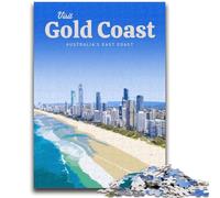 1000 Pieces Jigsaw Puzzles for Adults And Teens Visit The Gold Coast Educational Stress Relief Toy Secret Santa Gifts for Age 14 (size 38x26cm)