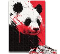 1000 Pieces Jigsaw Puzzles for Adults And Teens Watercolor Panda, Toys Educational Games Stress Relieving Unique Home Decor And Gifts 26X38CM