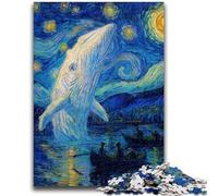 1000 Pieces Jigsaw Puzzles for Adults And Teens Whales in The Starry Sky Challenging Game Gifts for Is Ideal As A Gift for The Whole Family 26x38cm