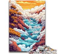 1000 Pieces Jigsaw Puzzles for Adults And Teens Whimsical Sea of Clouds Puzzles for Teenagers,for Family Game And Birthday Gifts (38x26cm)