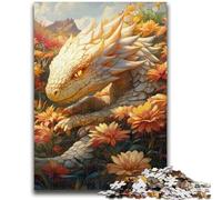 1000 Pieces Jigsaw Puzzles for Adults And Teens White Baby Dragon Puzzles for Teenagers,Brain Teaser - Birthday Gift for Men (50x75cm)