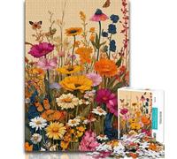 1000 Pieces Jigsaw Puzzles for Adults And Teens Wildflower Summer 1000 Piece Jigsaw,Birthday Present, Gifts, Wall Art for Ages 14+ (size 75x50cm)