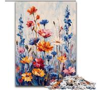 1000 Pieces Jigsaw Puzzles for Adults And Teens Wildflower Summer, for Age 14 Years And over Home Decor As A Gift for The Whole Family And Friends (Size 50x75cm)