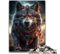 1000 Pieces Jigsaw Puzzles for Adults And Teens Wolf at Sunset Help The Brain Exercise Addictive Toys to Cultivate Patience Gift For Birthdays 26x38cm