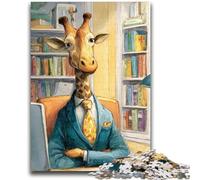 1000 Pieces Jigsaw Puzzles for Adults And Teens Working Giraffe Toys Educational Games Stress Relieving Parent-child Interaction for Ages 14+ 50x75cm