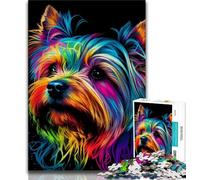 1000 Pieces Jigsaw Puzzles for Adults And Teens Yorkshire Colorful 1000 Pieces for Adults,Stress Reliever Staycation Kill Time Wishlist with Santa Claus 26x38cm