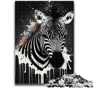 1000 Pieces Jigsaw Puzzles for Adults And Teens Zebra Colourful Puzzles for Adults,Birthday Present, Gifts, Wall Art for Ages 14+ (38x26cm)