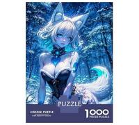 1000 Pieces Jigsaw Puzzles for Adults Anime Fox Girl in Winter Forest Jigsaws for Adults Brain Teaser Game Stress Reliever Birthday And Unique Gifts 38x26cm/1000pcs
