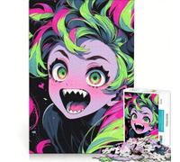 1000 Pieces Jigsaw Puzzles for Adults Anime Monster Girl, Hands-on Game, Train Your Brain And Hands, Every Piece Is Unique 50x75cm
