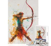1000 Pieces Jigsaw Puzzles for Adults Archers Precision Home Decoration Toys Gift For Birthdays Educational Games Difficult And Challenge Size 50x75cm