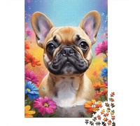 1000 Pieces Jigsaw Puzzles for Adults Art Flowers Dogs Jigsaw Paper Creative Puzzles Impossible Puzzle Brain Challenge Puzzle for Teenagers 38x26cm/1000pcs