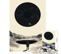 1000 Pieces Jigsaw Puzzles for Adults Astronaut And Black Hole Interstellar Black Hole Movies Enjoy Peaceful Family Home Time Heartfelt Idea (38x26cm)