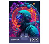 1000 Pieces Jigsaw Puzzles for Adults Astronaut Creation Jigsaws for Adults Brain Teaser Game Stress Reliever Birthday And Unique Gifts 70x50cm/1000pcs