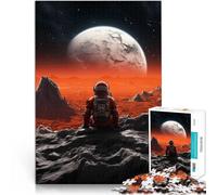 1000 Pieces Jigsaw Puzzles for Adults Astronaut Space Made of wood for age 14 Play Toys As a gift for the whole family and friends。size:50x75cm/19.68x29.52inch