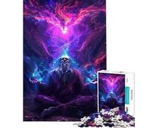 1000 Pieces Jigsaw Puzzles for Adults Aura Meditation Jigsaw 1000 Pieces DIY Toys Stress Reliever Brainteaser Family Games (38x52cm)