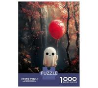 1000 Pieces Jigsaw Puzzles for Adults Autumn Ghost with Balloon Jigsaw Puzzle Family Game Wall Art Unique Gifts for Birthday And Christmas 52x38cm/1000pcs