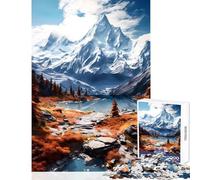 1000 Pieces Jigsaw Puzzles for Adults Autumn Peaks Splendor Family Games Stress Reliever Toy Wall Decor Artists Collection, Fine Art (38x52cm)