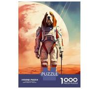 1000 Pieces Jigsaw Puzzles for Adults Basset Hound Mars Adult Jigsaw Brain Teaser Game Birthday Present Birthday And Unique Gifts 38x26cm/1000pcs
