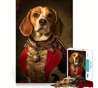 1000 Pieces Jigsaw Puzzles for Adults Beagle Baroque Exact Fit Game Mind Game Gift Free Play Game Birthday Mind Gift (50x75cm)