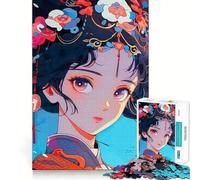 1000 Pieces Jigsaw Puzzles for Adults Beautiful Geisha Anime Exact Fit Game Mind Game Gift Free Play Game Birthday Mind Gift (38x52cm)
