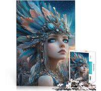 1000 Pieces Jigsaw Puzzles for Adults Beautiful witch Made of cardboard,Suitable for people aged 14 and above Educational toy for learning Birthday Gifts。size:38x52cm/14.96x20.47inch