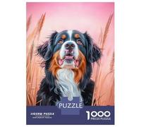 1000 Pieces Jigsaw Puzzles for Adults Bernese Mountain Dog Portrait Jigsaw Puzzle Family Game Wall Art Unique Gifts for Birthday And Christmas 38x26cm/1000pcs