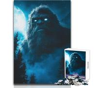 1000 Pieces Jigsaw Puzzles for Adults Bigfoot in The Moonlight Cozy And Calming Leisure Fun Seamless Fit High Precision Toy Size 50x75cm