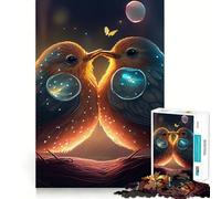 1000 Pieces Jigsaw Puzzles for Adults Birds And Bubbles Exact Fit Game Mind Game Gift Free Play Game Birthday Mind Gift (38x26cm)