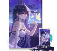 1000 Pieces Jigsaw Puzzles for Adults BLACK CAT Butterfly ANIME Exact Fit Game Mind Game Gift Free Play Game Birthday Mind Gift (38x26cm)