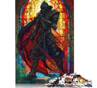 1000 Pieces Jigsaw Puzzles for Adults Black Knight Square Jigsaw Puzzles, for Adults And Teenager, Wooden Puzzles Home Art Decor 1000pcs (75x50cm)