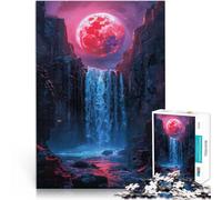 1000 Pieces Jigsaw Puzzles for Adults Blood Moon Red Lernspiele DIY Spielzeug Lernspiel für Geburtstag, Weihnachten38x52cm