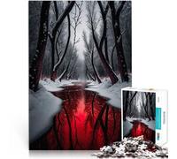 1000 Pieces Jigsaw Puzzles for Adults Blood River Challenging Game Toys 26x38cm is ideal as gifts for the whole family for teenager Age 14+