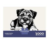 1000 Pieces Jigsaw Puzzles for Adults Border Terrier Adult Puzzles Family Games Improve Memory Parent-child Interaction 70x50cm/1000pcs