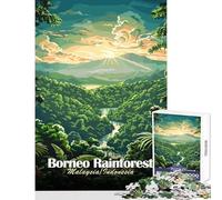 1000 Pieces Jigsaw Puzzles for Adults Borneo Rainforest, Malaysia∕Indonesia 1000 Piece Jigsaw Educational Game Great Gifts And Toys Family Activities (50x75cm)
