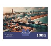 1000 Pieces Jigsaw Puzzles for Adults Brighton Beach A Dream Destination Adult Jigsaw Puzzle Toy Wall Decor Analysis And Logic for Is Ideal As A Gift 52x38cm/1000pcs