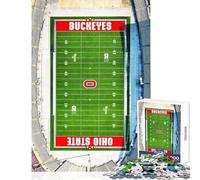1000 Pieces Jigsaw Puzzles for Adults Buckeyes Baseball Stadium Family Games Stress Reliever Toy Wall Decor Artists Collection, Fine Art (38x26cm)