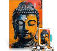 1000 Pieces Jigsaw Puzzles for Adults Buddha Meditation pädagogische Herausforderung Wunschliste mit dem Weihnachtsmann75x50cm