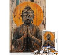 1000 Pieces Jigsaw Puzzles for Adults Buddha Meditation Wall Art Brain Teaser Game For Family Fun Home Decoration Toys Christmas Birthday Gifts (50X75cm)