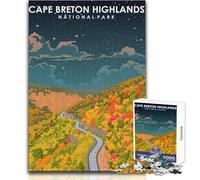 1000 Pieces Jigsaw Puzzles for Adults Cape Breton Highlands Park Toy Intellectual Game Birthday Present Gift For Birthdays Size 50x75cm