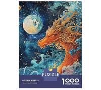 1000 Pieces Jigsaw Puzzles for Adults Celestial Dragons Gaze Adult Jigsaw Brain Teaser Game Birthday Present Birthday And Unique Gifts 38x26cm/1000pcs