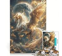 1000 Pieces Jigsaw Puzzles for Adults Celestial Pegasus Ascend, Fun Games, Parent-child Interaction, Challenging Game Gifts 50x75cm