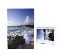 1000 Pieces Jigsaw Puzzles for Adults Challenging Puzzle Personalized Wooden Puzzles Picture Puzzles Puerto Rico - Beach Puzzles from Photos Jigsaw Puzzle Gifts for Family Birthday