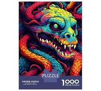 1000 Pieces Jigsaw Puzzles for Adults Chaos Serpent Jigsaw for Adults Relax Games Perfect Decoration Unique Gifts for Birthday And Christmas 52x38cm/1000pcs