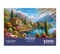 1000 Pieces Jigsaw Puzzles for Adults Charming Lakeside Villa with Lush Gardens Adult Jigsaw Puzzle Toy Wall Decor Analysis And Logic for Is Ideal As A Gift 52x38cm/1000pcs