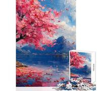1000 Pieces Jigsaw Puzzles for Adults Cherry Blossom Ocean Dream Brain Teaser Game For Family Fun Home Decoration Toys Christmas Birthday Gifts (50X75cm)