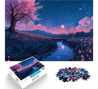 1000 Pieces Jigsaw Puzzles for Adults Cherry Twilight Lernspiele Heimdekoration Wunschliste mit dem Weihnachtsmann75x50cm