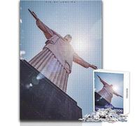 1000 Pieces Jigsaw Puzzles for Adults Christ The Redeemer Toy Intellectual Game Birthday Present Gift For Birthdays Size 38x52cm