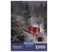1000 Pieces Jigsaw Puzzles for Adults Christmas Train Ride-2 Jigsaw for Adults Family Game Precision Cutting Unique Gifts for Birthday And Christmas 70x50cm/1000pcs