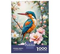 1000 Pieces Jigsaw Puzzles for Adults Colorful Kingfisher Bird Jigsaw for Adults Family Game Precision Cutting Unique Gifts for Birthday And Christmas 52x38cm/1000pcs