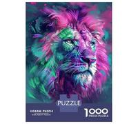 1000 Pieces Jigsaw Puzzles for Adults Colorful Lion Art Print-3 Adult Jigsaw Puzzle Toy Wall Decor Analysis And Logic for Is Ideal As A Gift 70x50cm/1000pcs